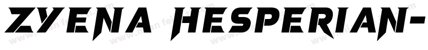 ZYENA Hesperian字体转换